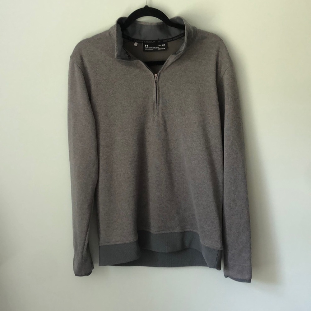 Under Armour Men’s Half Zip Pullover Gray Sweater